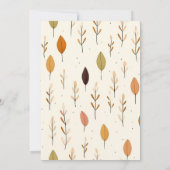 Kleurrijke Herfst rustieke witte schuur bruiloft u Kaart (Achterkant)