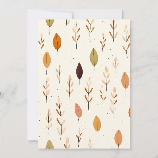 Kleurrijke Herfst rustieke witte schuur bruiloft u Kaart (Achterkant)