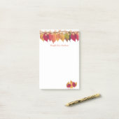 Kleurrijke herfst Seizoensgebonden verliest ongeëv Post-it® Notes (Op bureau)