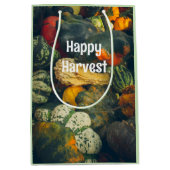 Kleurrijke herfst squash en pompoenen medium cadeauzakje (Voorkant)