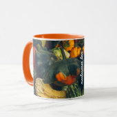 Kleurrijke herfst squash en pompoenen mok (Voorkant links)