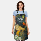 Kleurrijke herfst squash en pompoenen schort (Gedragen)