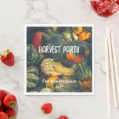 Kleurrijke herfst squash en pompoenen servet (Insitu)