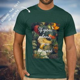 Kleurrijke herfst squash en pompoenen t-shirt