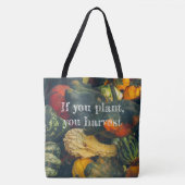 Kleurrijke herfst squash en pompoenen tote bag (Voorkant)