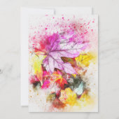 Kleurrijke Herfst Thanksgiving Binnenuitnodiging Kaart (Achterkant)