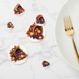 KLEURRIJKE HERFST THANKSGIVING CORNUCOPIA ARRANGEM CONFETTI