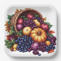 KLEURRIJKE HERFST THANKSGIVING CORNUCOPIA ARRANGEM