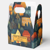 Kleurrijke Herfst Thanksgiving Gift Box Bedankdoosjes (Geopend)