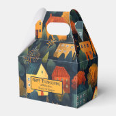 Kleurrijke Herfst Thanksgiving Gift Box Bedankdoosjes (Voorkant Zijde)