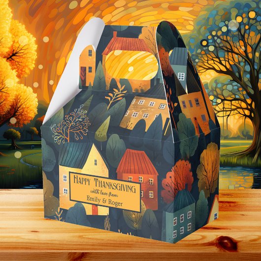 Kleurrijke Herfst Thanksgiving Gift Box Bedankdoosjes