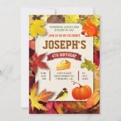 Kleurrijke Herfst tuin herfst pompoen verjaardagsf Kaart (Voorkant)