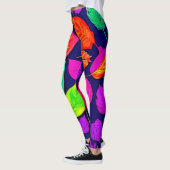 Kleurrijke herfst verlaat Artwork Leggings (Links)