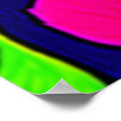 Kleurrijke herfst verlaat Artwork Poster (Hoek)