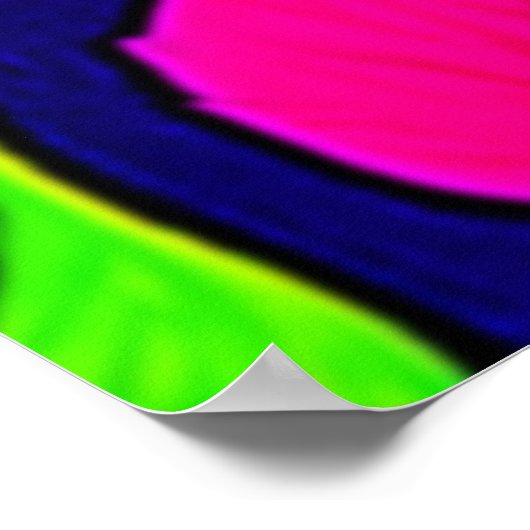 Kleurrijke herfst verlaat Artwork Poster (Hoek)