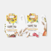 Kleurrijke Herfst Vibe Thanksgiving Diner Party Bedankdoosjes (Uitgevouwen)