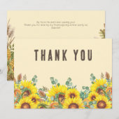 Kleurrijke Herfst Vibe Thanksgiving Diner Party Bedankkaart (Voorkant / Achterkant)