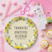 Kleurrijke Herfst Vibe Thanksgiving Diner Party Papieren Bordje (Feest)