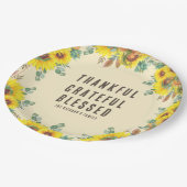 Kleurrijke Herfst Vibe Thanksgiving Diner Party Papieren Bordje (Gekanteld)