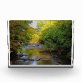 Kleurrijke Herfst waterval Fotoblokken (Voorkant)