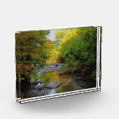 Kleurrijke Herfst waterval Fotoblokken (Links)