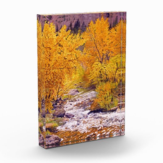 Kleurrijke herfstabben in Colorado Fotoblokken (Links)