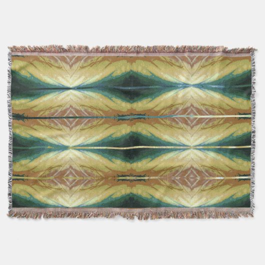 Kleurrijke herfstbladeren, Abstract patroon Deken (Voorkant)