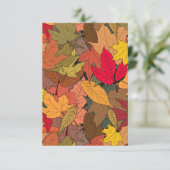 Kleurrijke herfstbladeren bedankkaart (Staand voorkant)