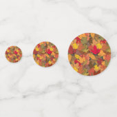 Kleurrijke herfstbladeren confetti (Voorkanten)