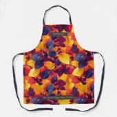 Kleurrijke herfstbladeren en bessen ontwerp schort (Voorkant)