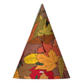 Kleurrijke herfstbladeren feesthoedjes (Links)