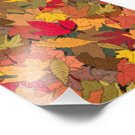 Kleurrijke herfstbladeren foto afdruk