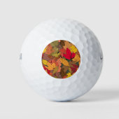 Kleurrijke herfstbladeren golfballen (Voorkant)