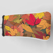 Kleurrijke herfstbladeren golfheadcover (Voorkant)