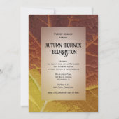 Kleurrijke herfstbladeren herfstnachtevening vieri kaart (Voorkant)