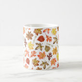 kleurrijke herfstbladeren Ik hou van herfst gepers Koffiemok (Center)