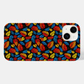 Kleurrijke herfstbladeren in levendig patroon Case-Mate iPhone case (Achterkant (horizontaal))