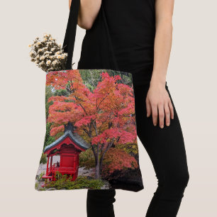 Kleurrijke Herfstbladeren Japanse Tuin Tote Bag