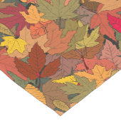 Kleurrijke herfstbladeren korte tafelloper (Hoek)