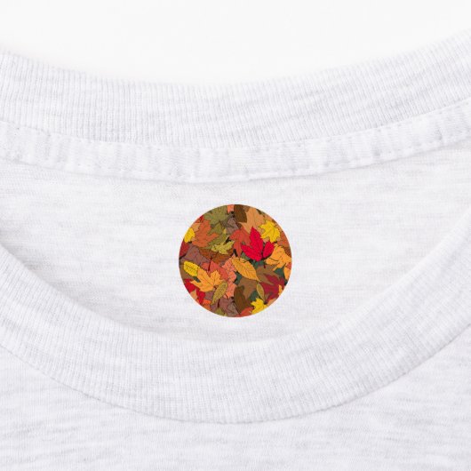 Kleurrijke herfstbladeren labels (Aangebracht)