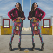 Kleurrijke herfstbladeren leggings