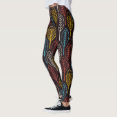 Kleurrijke herfstbladeren leggings (Links)