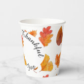 Kleurrijke herfstbladeren loof viering Drink Papieren Bekers (Achterkant)