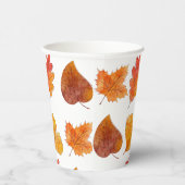 Kleurrijke herfstbladeren loof viering Drink Papieren Bekers (Rechts)