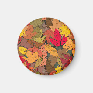 Kleurrijke herfstbladeren magneet