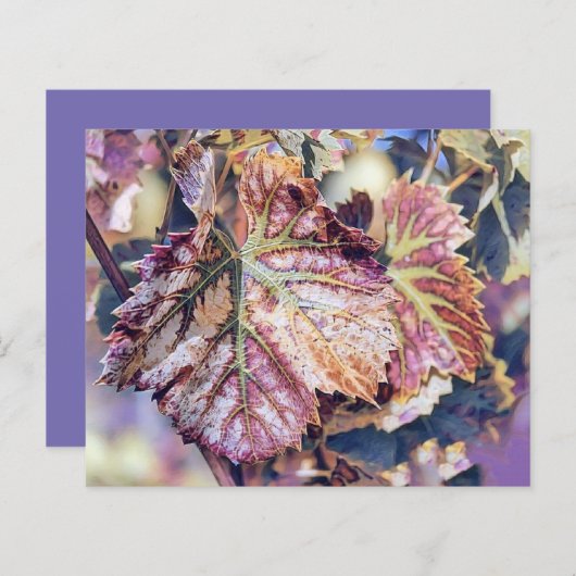 Kleurrijke Herfstbladeren met herfstkleuren waterv (Voorkant / Achterkant)