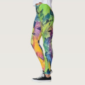 Kleurrijke Herfstbladeren met herfstkleuren waterv Leggings (Links)