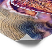 Kleurrijke Herfstbladeren met herfstkleuren waterv Poster (Hoek)