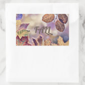 Kleurrijke Herfstbladeren met herfstkleuren waterv Rechthoekige Sticker (Tas)