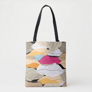 Kleurrijke herfstbladeren, naadloos patroon. tote bag